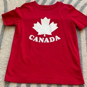Joe Fresh Red Canada Tee with White Maple Leaf